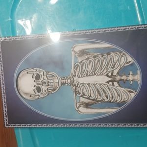 3 light up skeleton wall hanging pictures